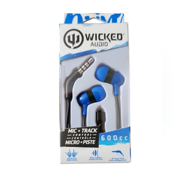 Wicked Audio Mic x Track control 600 cc earbud headphones 🎧 - Picture 1 of 4